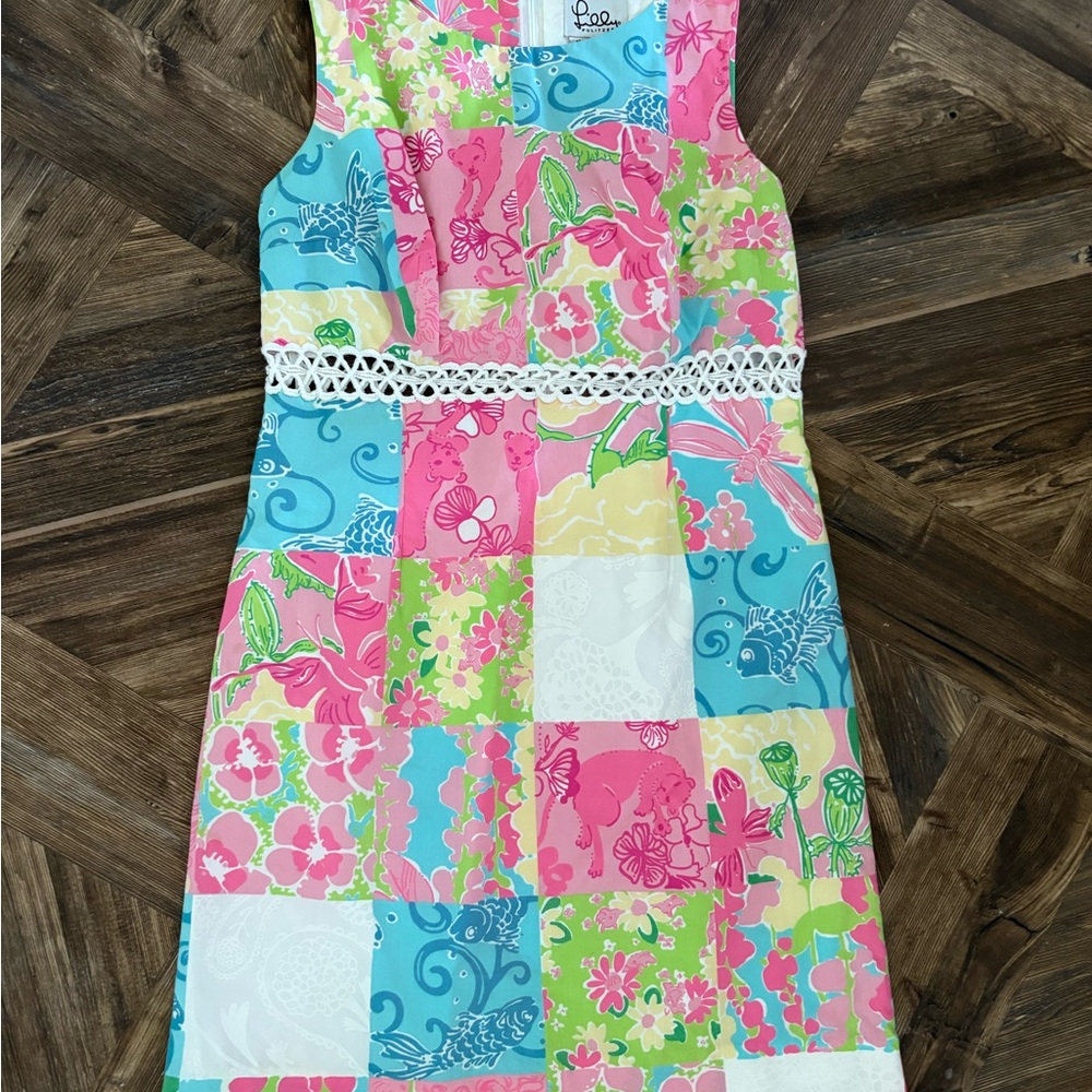Lilly Pulitzer Alexa Patchwork Shift Dress Size 10
